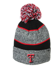 Texas Tech Red Raiders Grey Jackson Cuff Pom Mens Knit Hat