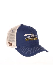 Zephyr Pitt Panthers Destination Meshback Adjustable Hat - Blue