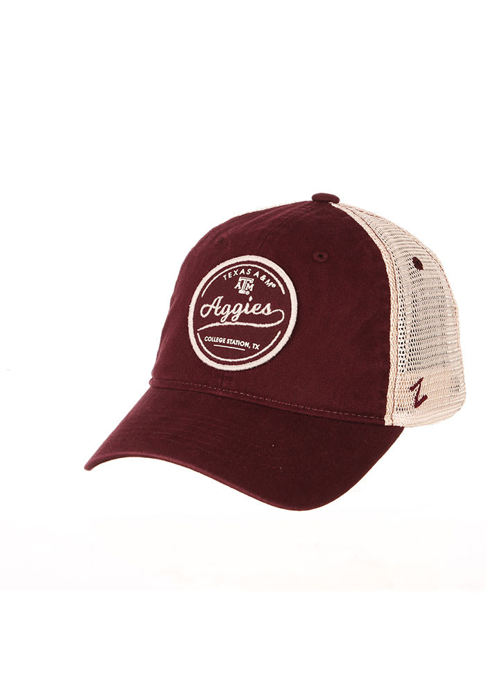 Zephyr Texas A&M Aggies Lager Meshback Adjustable Hat - Maroon