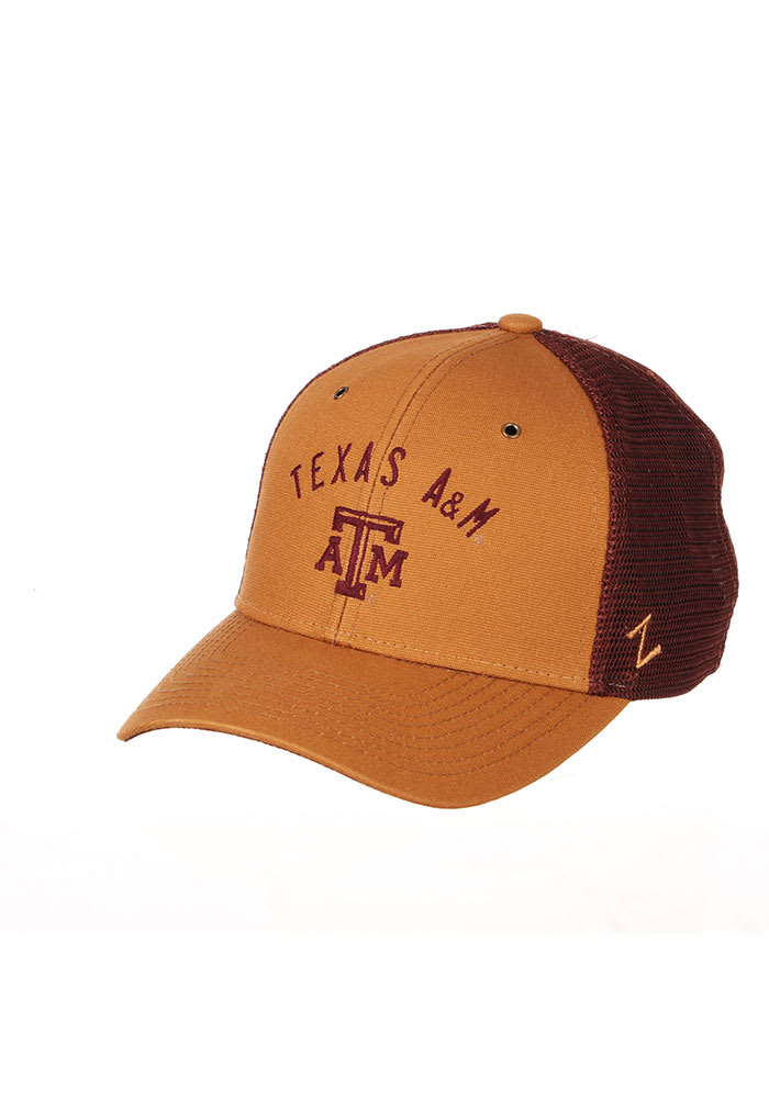 Zephyr Texas A&M Aggies Sahara Meshback Adjustable Hat - Brown