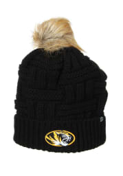 Missouri Tigers Black Theta Cuff Pom Womens Knit Hat
