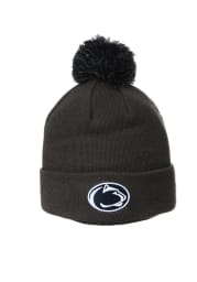 Zephyr Penn State Nittany Lions Charcoal Cuff Pom Mens Knit Hat