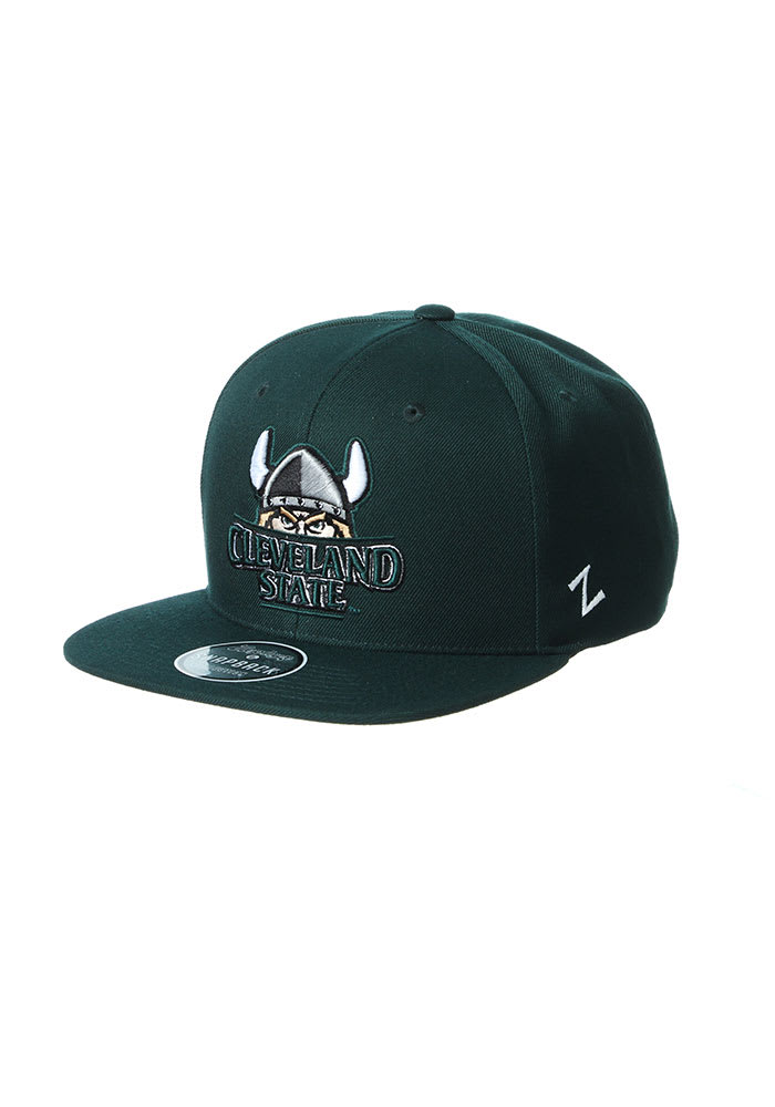 Zephyr Cleveland State Vikings Green Z11 Mens Snapback Hat