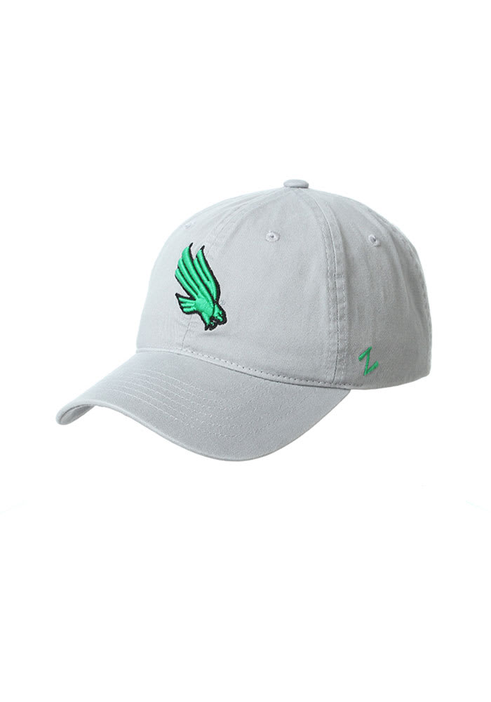 Zephyr North Texas Mean Green Scholarship Adjustable Hat - Grey