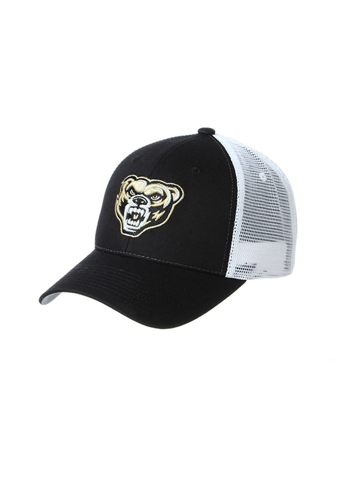 Zephyr Oakland University Golden Grizzlies Big Rig Adjustable Hat - Black