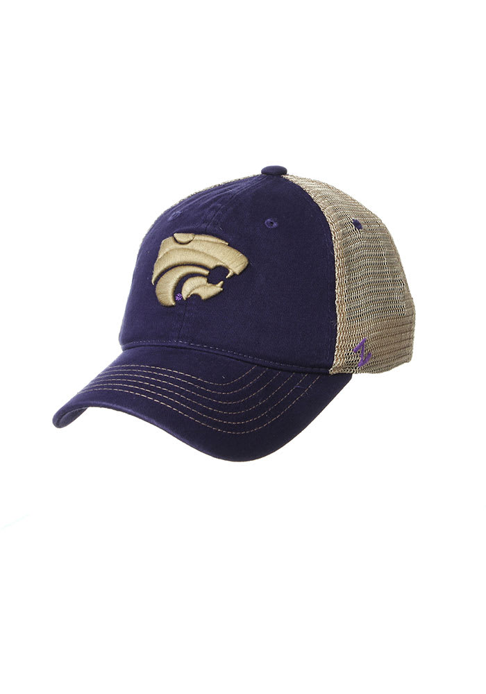 Zephyr K-State Wildcats Columbus Meshback Adjustable Hat - Purple