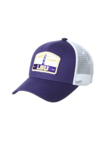 Zephyr LSU Tigers Tempe TC Meshback Adjustable Hat - Purple
