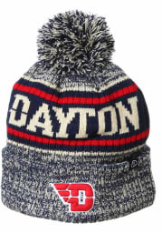 Dayton Flyers Navy Blue Springfield Cuff Pom Mens Knit Hat