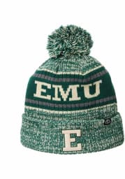 Zephyr Eastern Michigan Eagles Green Springfield Cuff Pom Mens Knit Hat