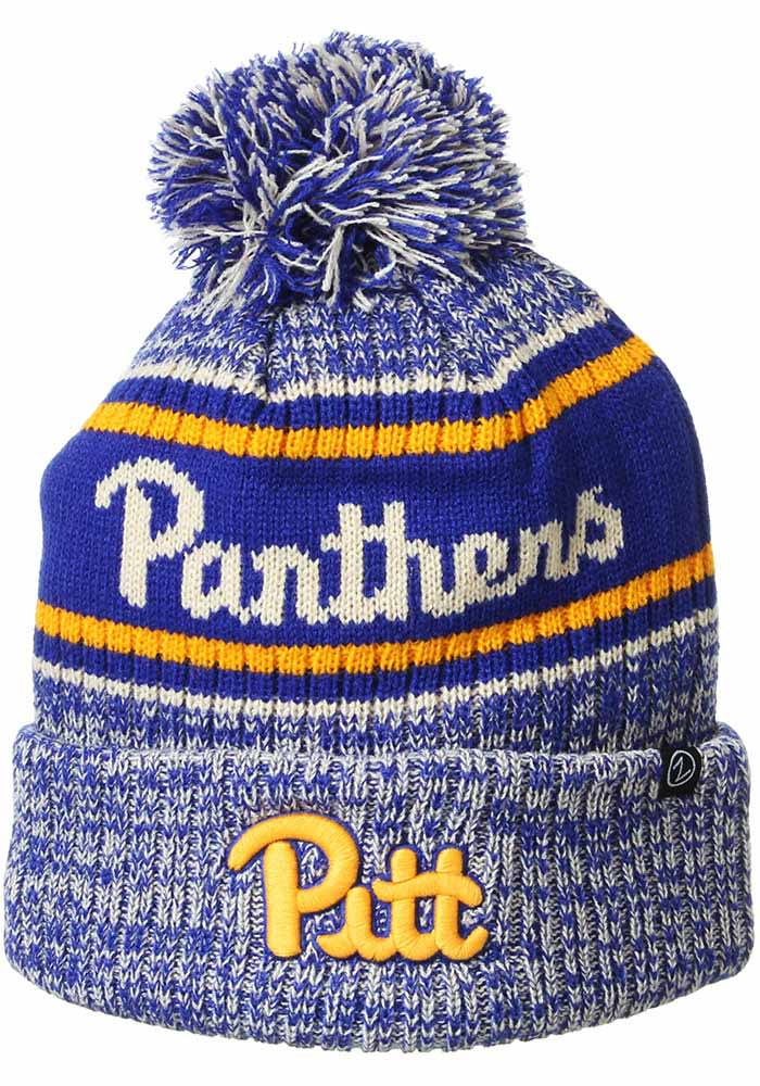 Pitt Panthers Blue Springfield Cuff Pom Mens Knit Hat