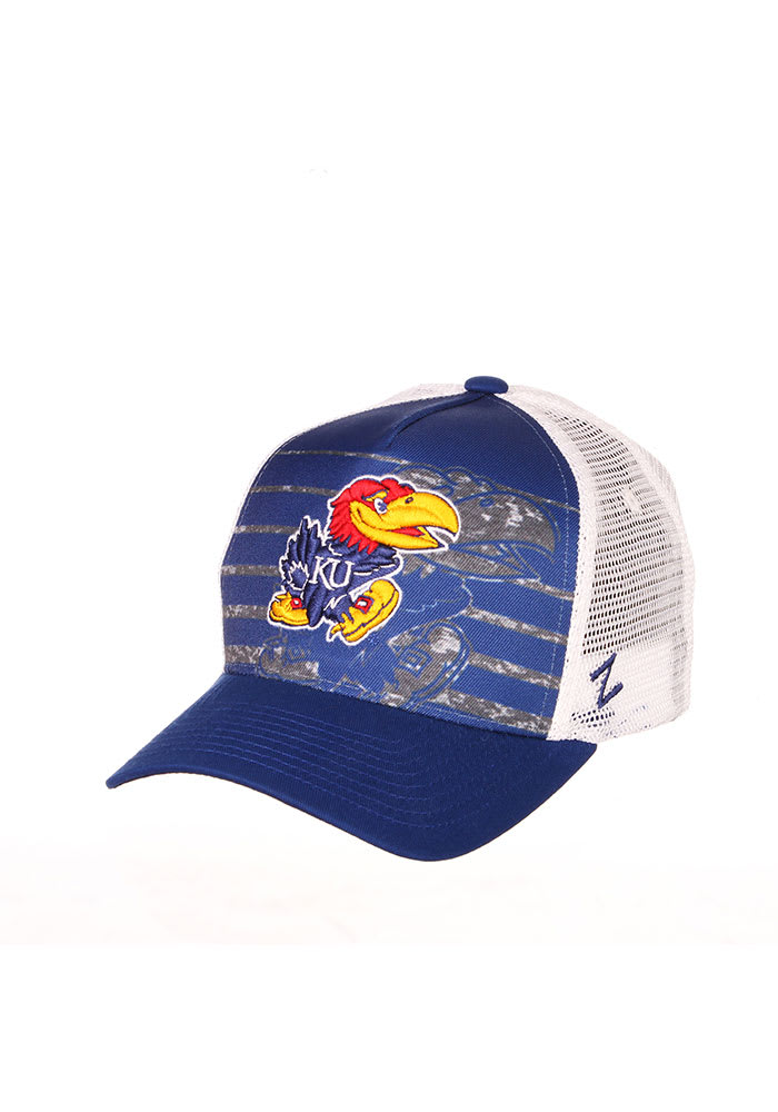 Kansas Jayhawks Blue Denton Youth Adjustable Hat