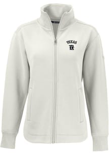 Cutter and Buck Texas Rangers Womens White City Connect Roam Light Weight Jacket
