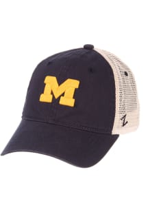 Michigan Wolverines Navy Blue University Adjustable Hat