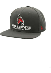 Ball State Cardinals Grey Z11 Mens Snapback Hat
