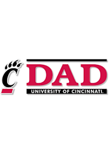 Cincinnati Bearcats 6x2 Dad Auto Decal - Red