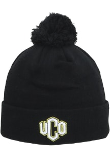 Central Oklahoma Bronchos Black Pom Mens Knit Hat