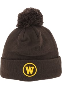 Western Michigan Broncos Brown Pom Mens Knit Hat