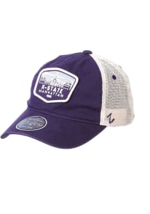 K-State Wildcats Outlook Meshback Adjustable Hat - Purple