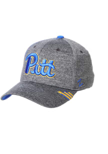 Pitt Panthers Mens Charcoal Runner Up Flex Hat