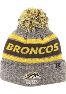 Western Michigan Broncos Grey Rollo Mens Knit Hat