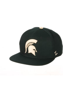 Michigan State Spartans Green Z11 Sepia Logo Mens Snapback Hat