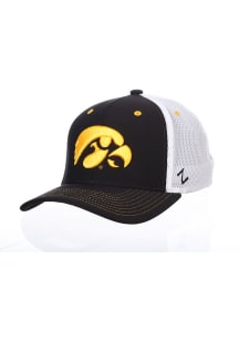 Iowa Hawkeyes Mens Black Fanstand Meshback Flex Hat