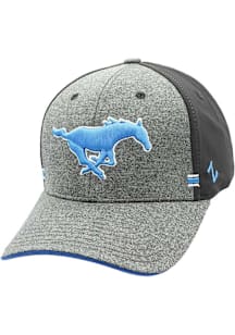 Zephyr SMU Mustangs Mens Black 1st and Goal Flex Hat