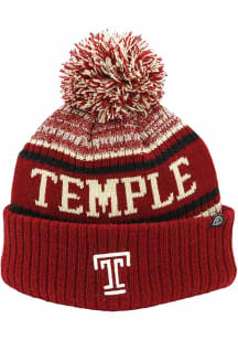 Temple Owls Black Stenmark Mens Knit Hat
