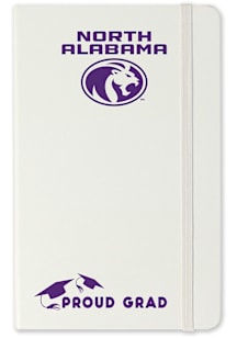 North Alabama Lions Proud Grad team logo Notebook and Folder - White