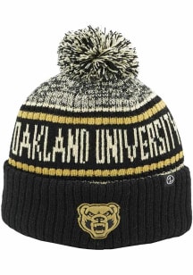 Oakland University Golden Grizzlies Black Stenmark Mens Knit Hat
