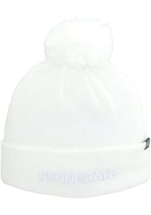 Penn State Nittany Lions White Pom Blanc Mens Knit Hat