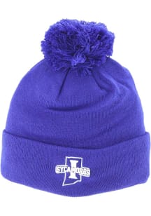 Indiana State Sycamores Blue Pom Knit Mens Knit Hat
