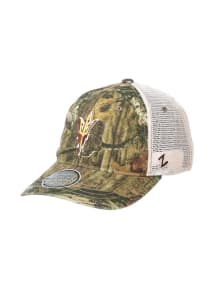 Arizona State Sun Devils Trucker Meshback Adj Adjustable Hat - Green