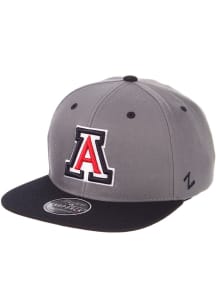 Arizona Wildcats Grey Snapback Adj Mens Snapback Hat