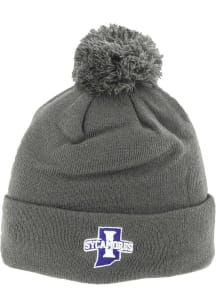 Indiana State Sycamores Grey Pom Knit Mens Knit Hat