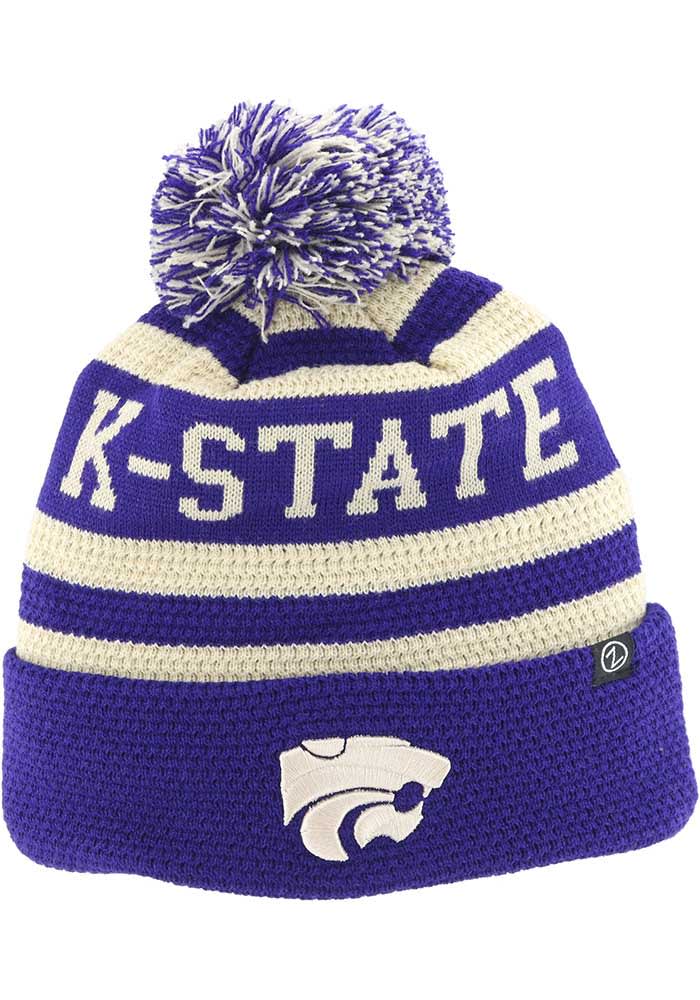 K-State Wildcats Purple Cuffed Knit Mens Knit Hat