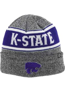 K-State Wildcats Grey Cuffed Knit Mens Knit Hat