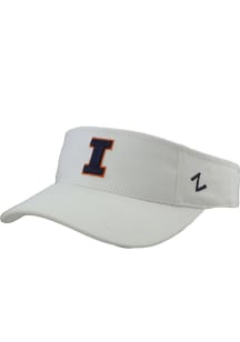 Drill Illinois Fighting Illini Mens Adjustable Visor - White