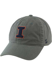 Illinois Fighting Illini Grey Scholarship Adjustable Hat