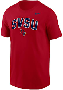 Nike Saginaw Valley State Cardinals Red Core Short Sleeve T Shirt