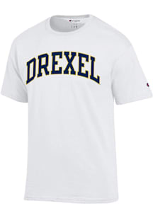 Champion Drexel Dragons White Logo Short Sleeve T Shirt