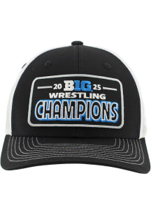 Penn State Nittany Lions Black 2025 Big Ten Wrestling Tournament Champs LR Dakota Adjustable Hat