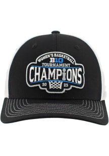 UCLA Bruins Black 2025 Big Ten Womens Basketball Tourney Champs LR Dakota Adjustable Hat