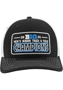 Oregon Ducks Black 2025 Big Ten Mens Indoor Track &amp; Field Champs LR Dakota Adjustable Hat