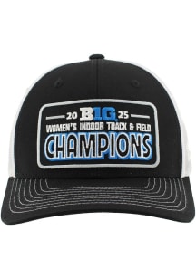 Oregon Ducks Black 2025 Big Ten Womens Indoor Track &amp; Field Champs LR Dakota Adjustable Hat