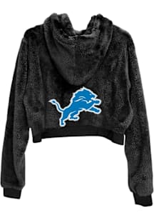 Jill Martin Detroit Lions Womens Black Embroidered Hoodie Hooded Sweatshirt