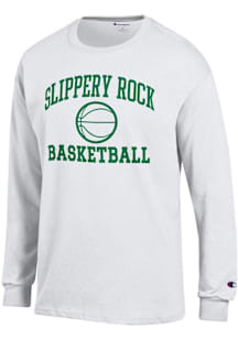 Champion Slippery Rock White Basketball Jersey Long Sleeve T Shirt