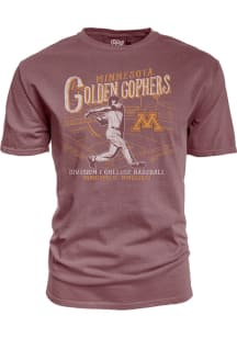 Minnesota Golden Gophers Big Ten Baseball Short Sleeve T Shirt - Maroon
