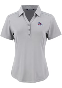 Cutter and Buck Fresno State Bulldogs Womens Ash Forge Eco Polo Short Sleeve Polo Shirt