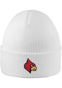 LogoFit Louisville Cardinals White Northpole Cuffed Mens Knit Hat